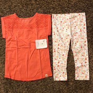 NWT Burt’s Bees Kids 2 Piece Set -Size 6X